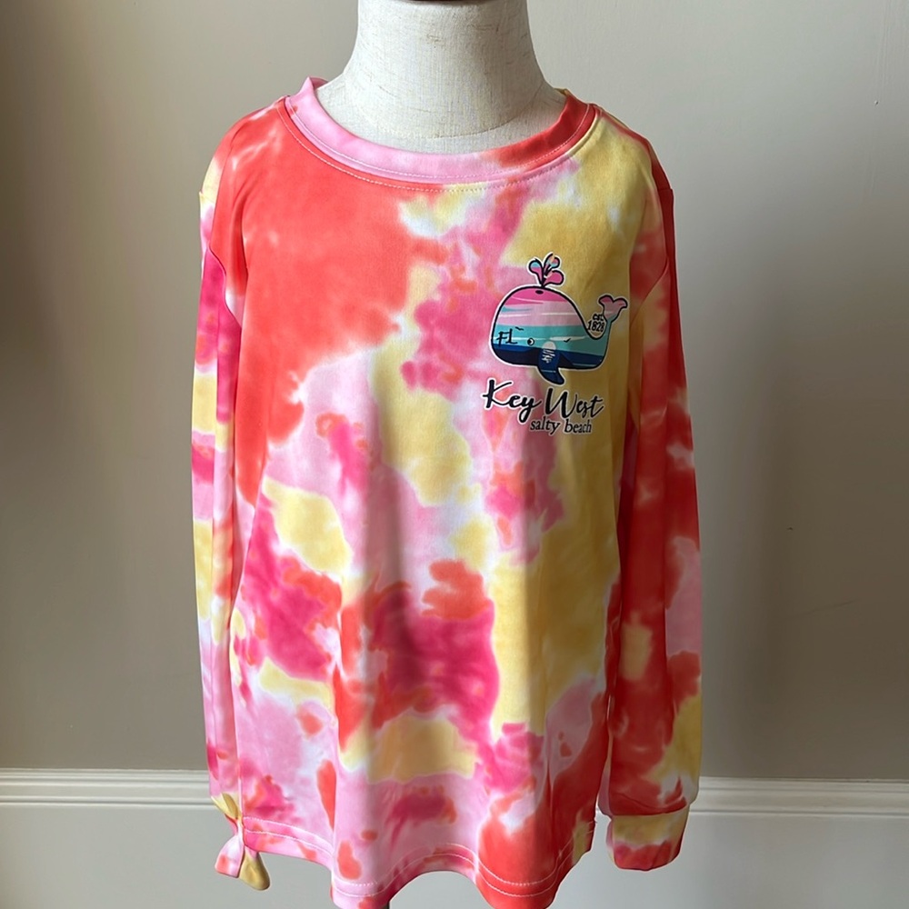 NWT Spicy Tuna “Key West” tie dye beach shirt